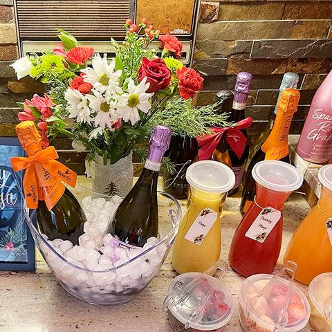 mwellewm outdoor patio party ice bucket keeps drinks chilled