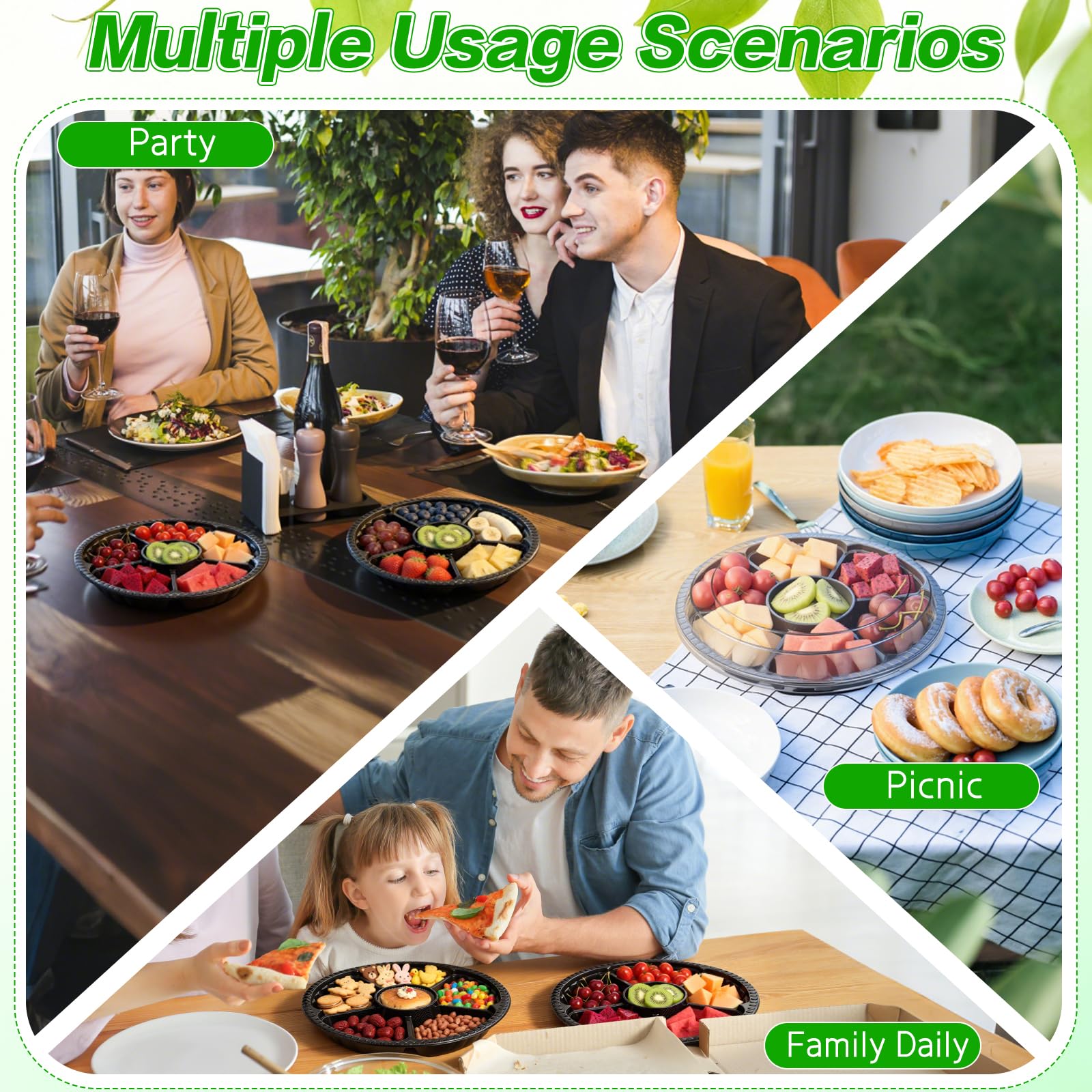 mwellewm party buffet tray supports catering needs with versatile serving options
