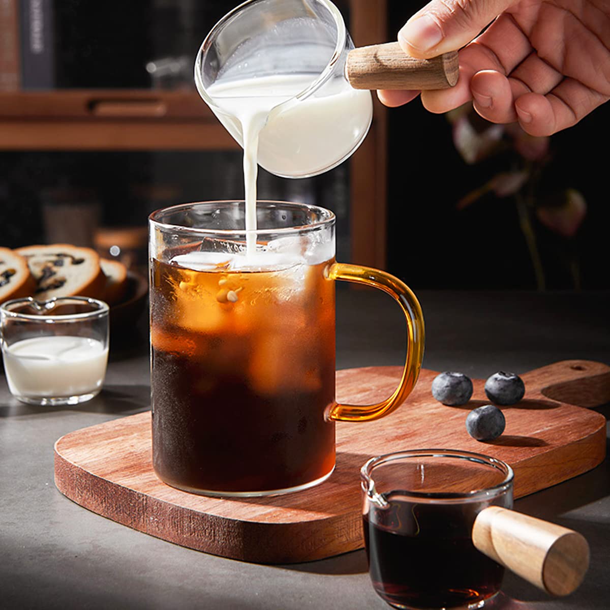 Mwellewm shot glasses pour smooth liquids with single nozzle design