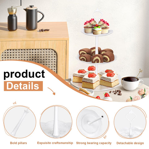 mwellewm dessert tray rectangle pack, versatile serving for events.