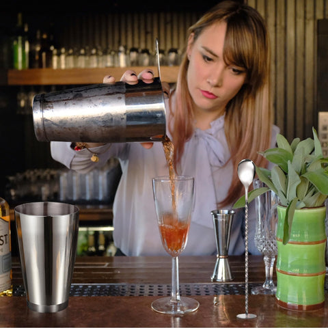 Mwellewm 28oz large tin shaker ideal for powerful shaken cocktails
