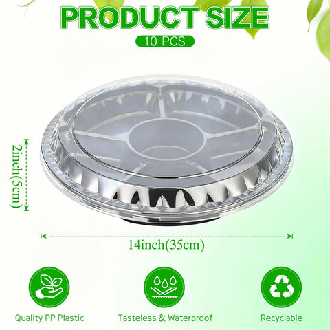 mwellewm tray ideal for fruits vegetables snacks at picnics or buffets