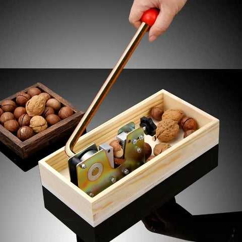 MxTong nutcracker size adjustment adapts for almonds to pecans.