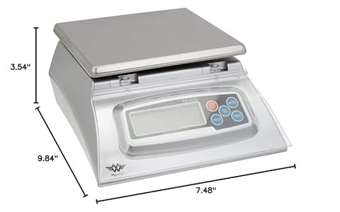 My Weigh KD-8000 with removable LCD cover protecting the display during messy cooking.