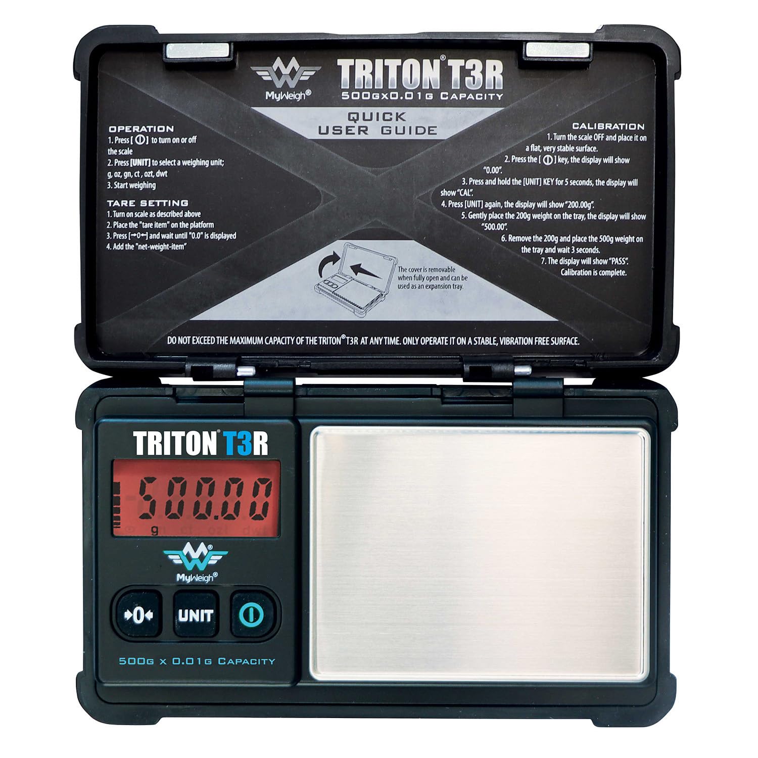 My Weigh Triton T3R 500g with IPS protection for durable task handling