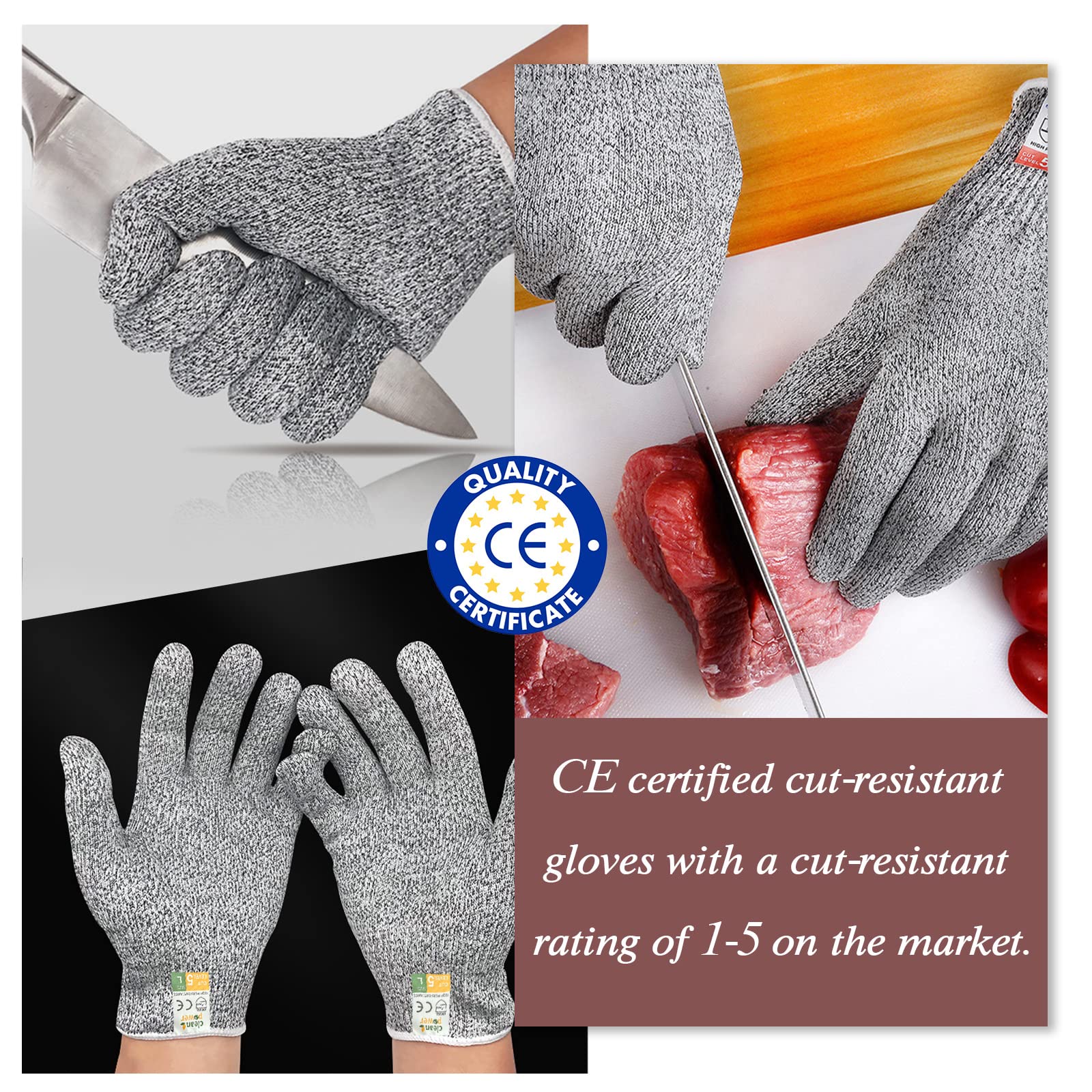 MYBMHTNB Level 5 cut-resistant gloves protect hands during shucking