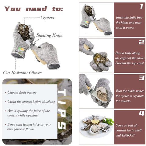 MYBMHTNB oyster shucking in action shows safe, precise opening.
