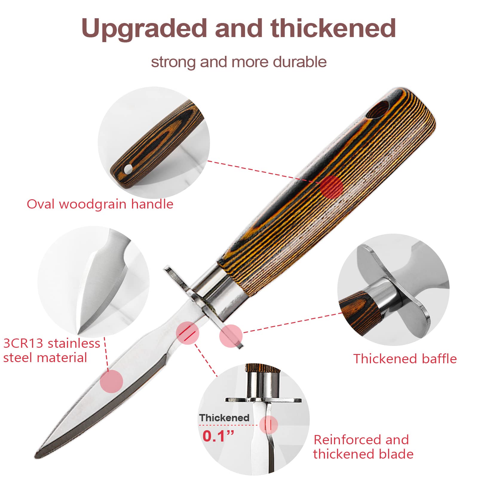 MYBMHTNB knife with protective stopper to guard against shell impact
