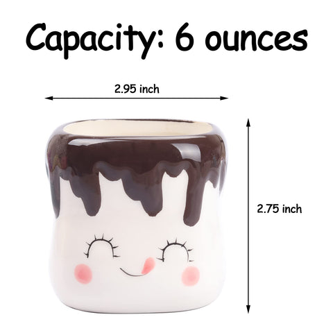 Mycts Marshmallow Mugs ceramic 6oz durable daily drinkware