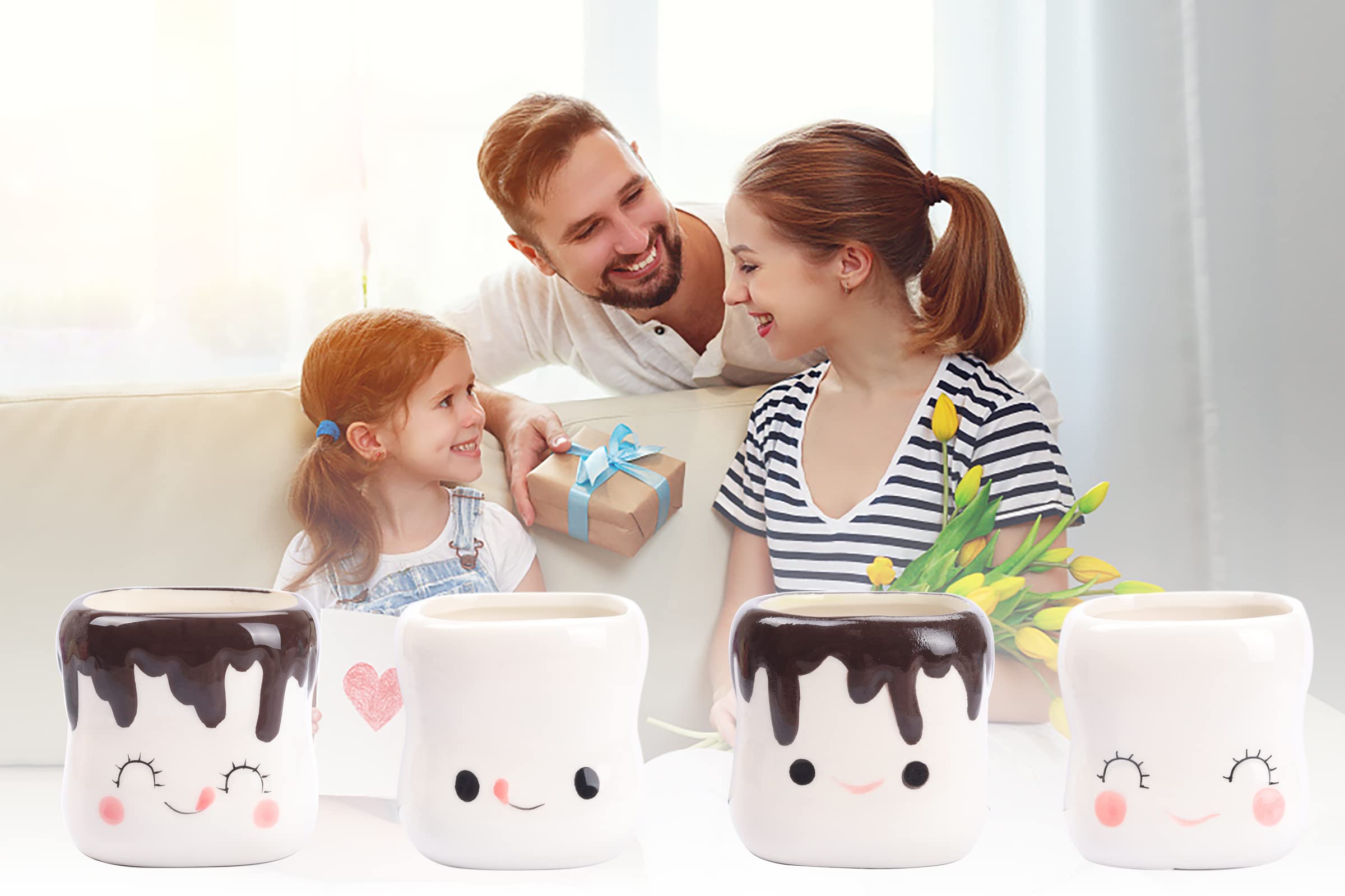 Mycts Marshmallow Mugs gift-pack set for family joy