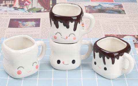 Mycts marshmallow mugs decorate holiday table with cheerful style.