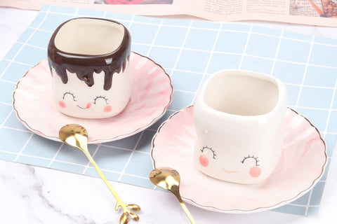 Mycts Marshmallow Mugs with hot chocolate for cozy winters
