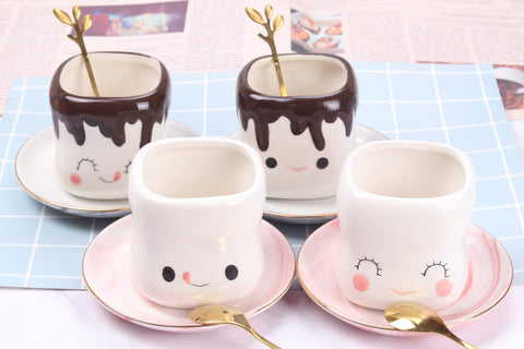 Mycts Marshmallow Mugs with ice cream for summer treats