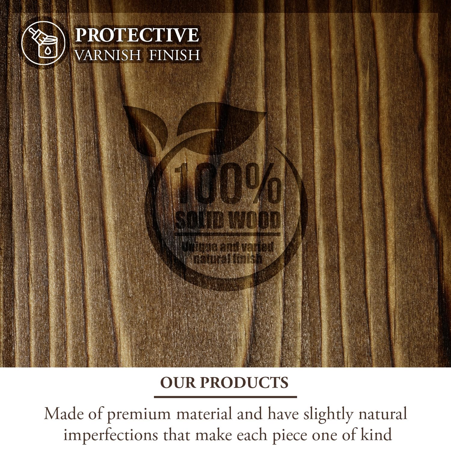 MyGift wooden finish adds warm natural style to kitchens