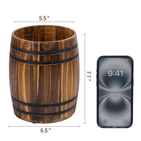 MyGift compact crock fits snugly on a kitchen counter at 7.2 by 6.3 inches.