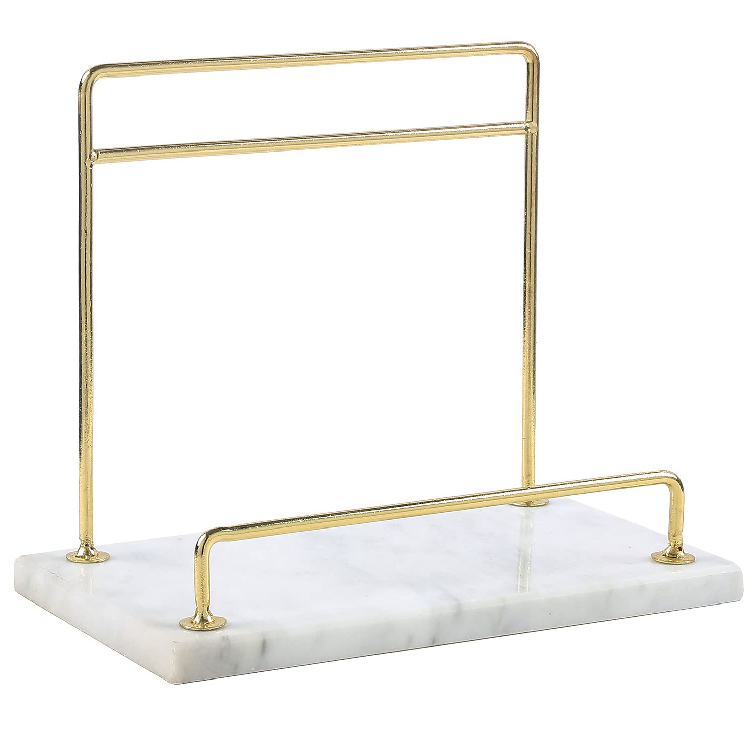 MyGift marble stand with open-book use for easy recipe following