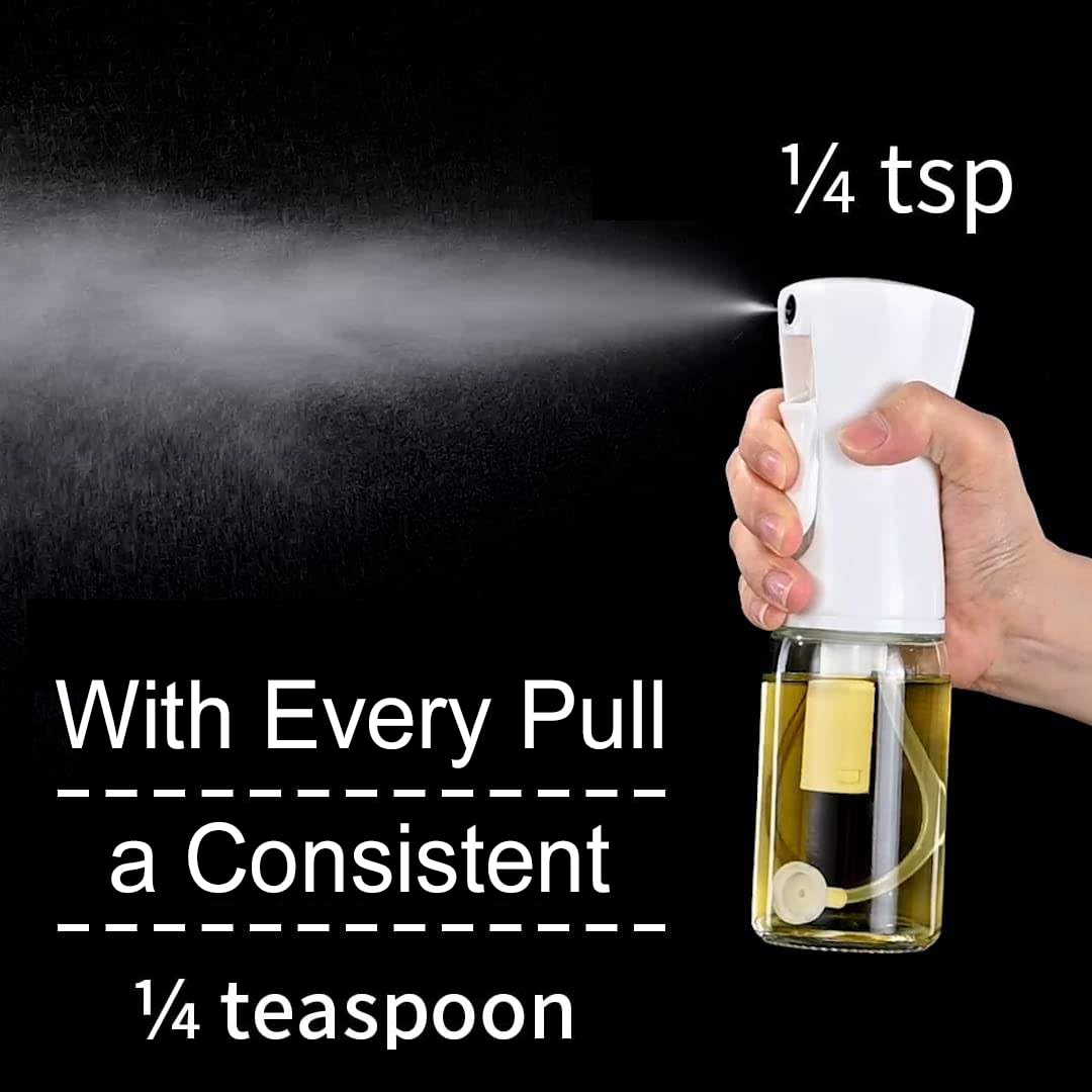 MyHome 101 oil sprayer grilling-use image showing even coating on foods