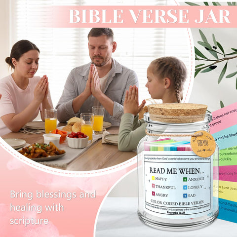 MYKILOS Scripture Verse Jar filled with uplifting verses for moments of reflection.