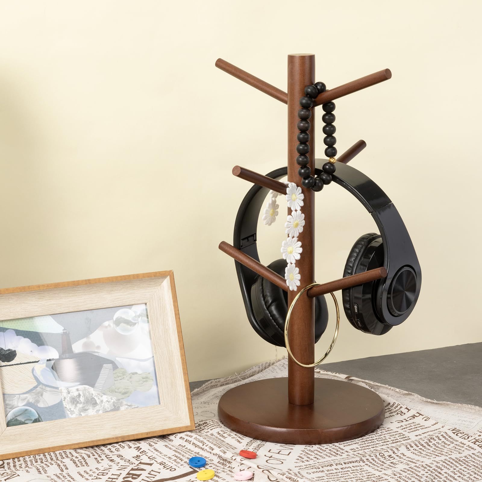 MyLifeUNIT mug holder tree anti-slip base protects countertops