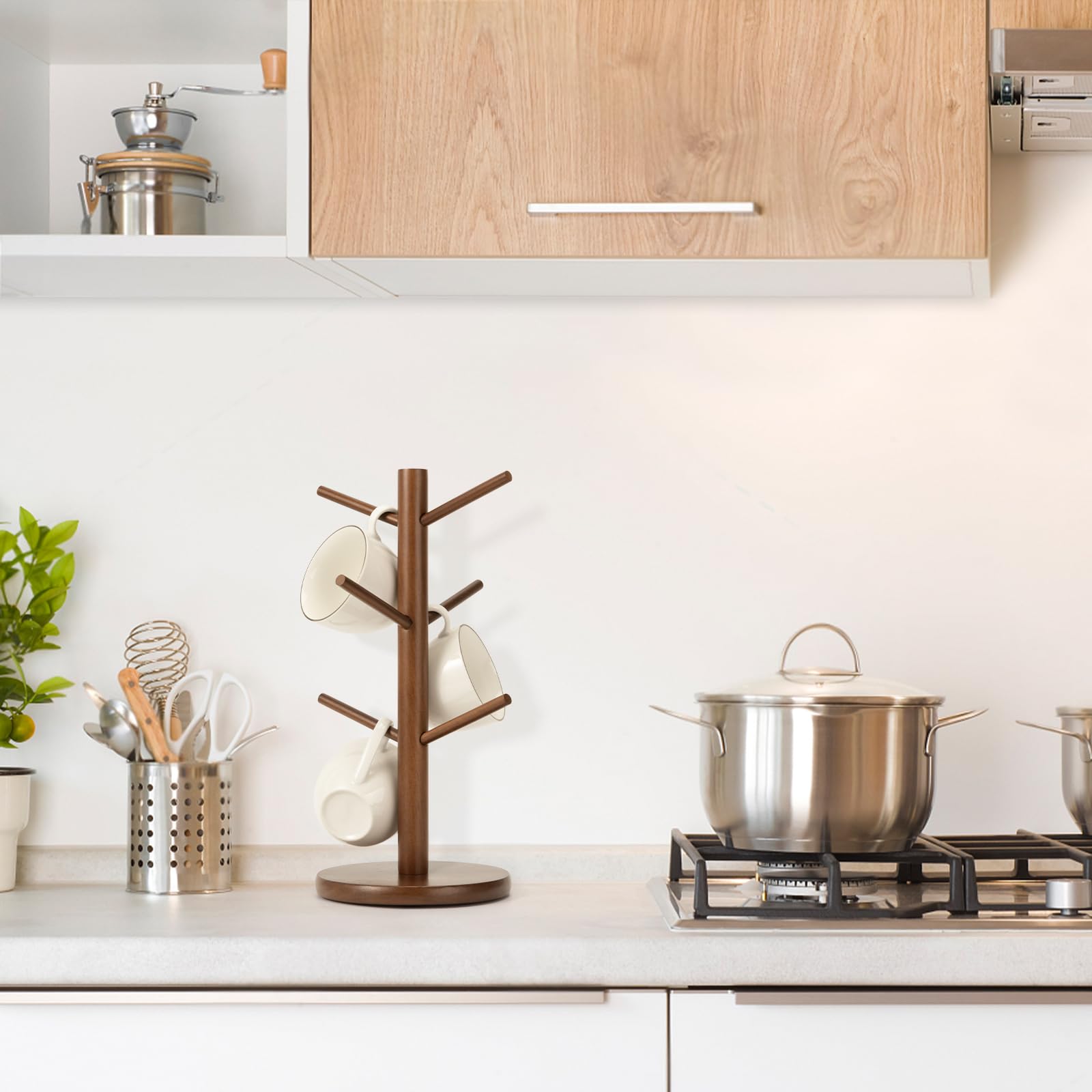 MyLifeUNIT mug holder tree used as donut stand or small-item hanger