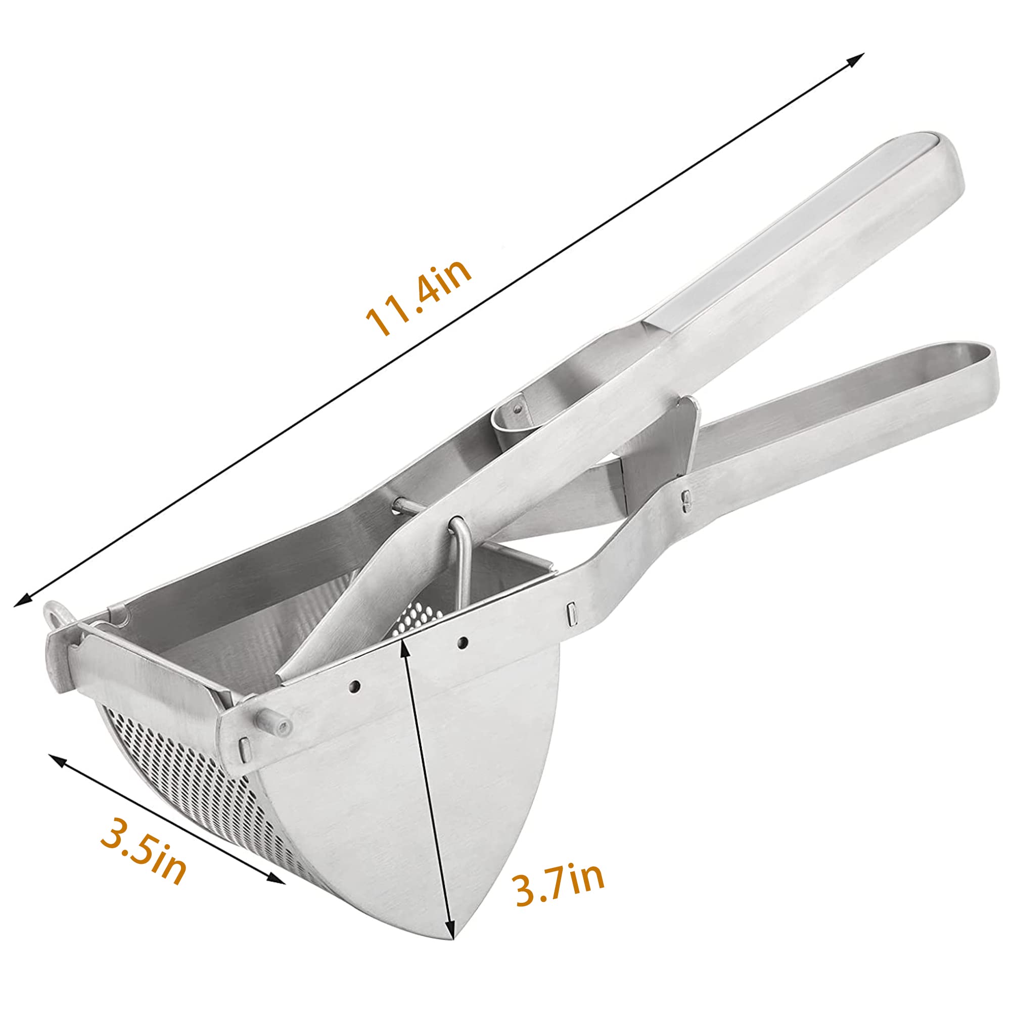 MyLifeUNIT stainless steel potato ricer durable construction.