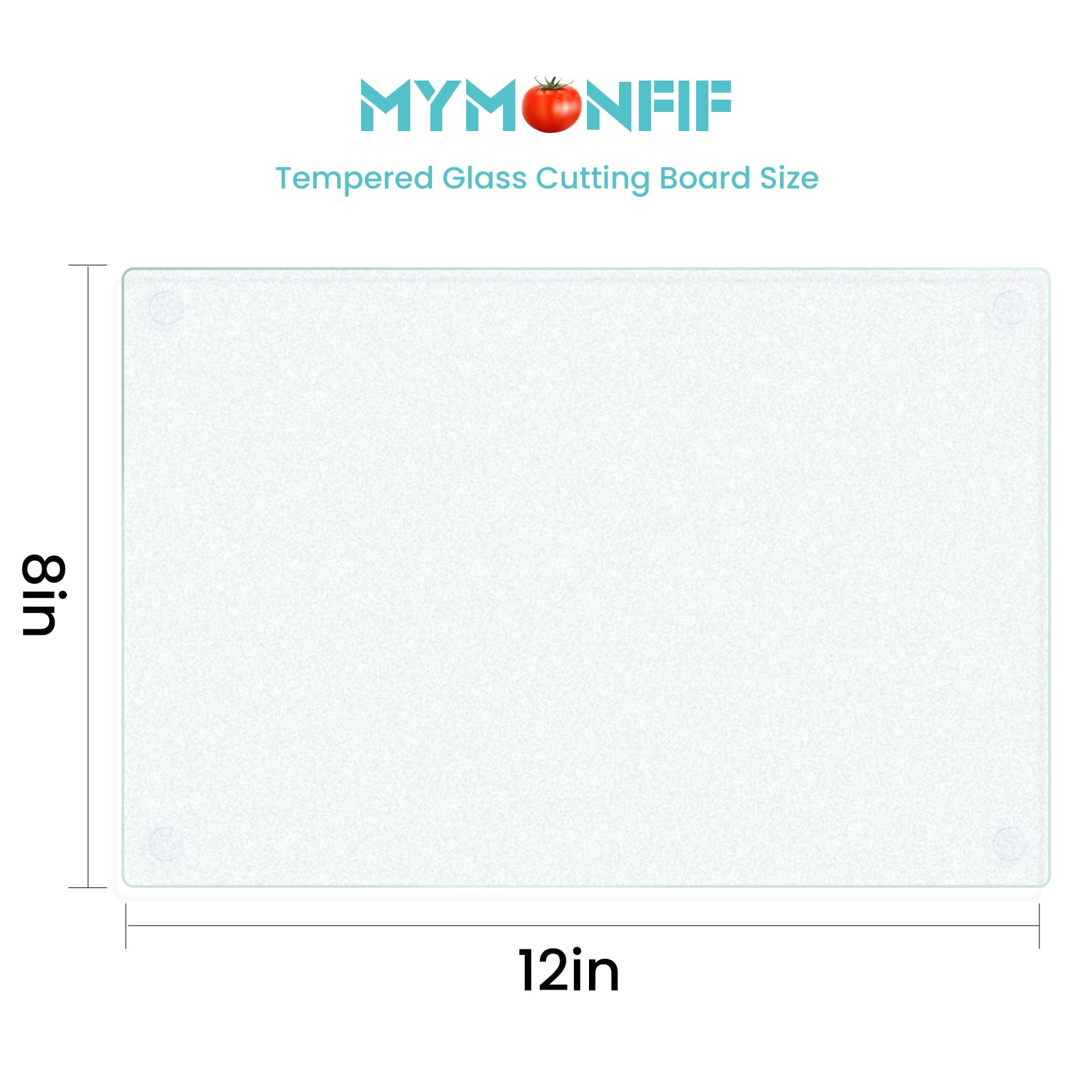 Mymonfif cutting board with anti-slip feet keeps counters stable during prep
