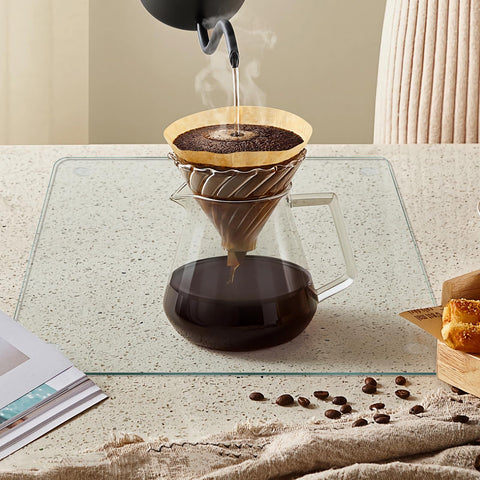 Mymonfif glass cutting board surface easy to wipe clean and resists stains