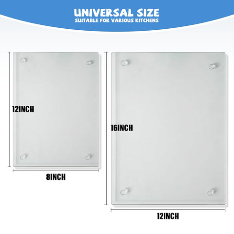 Mymonfif 12x8in clear tempered glass board for compact prep