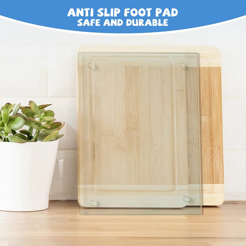 Mymonfif tempered glass cutting board, modern kitchen accessory that protects counters
