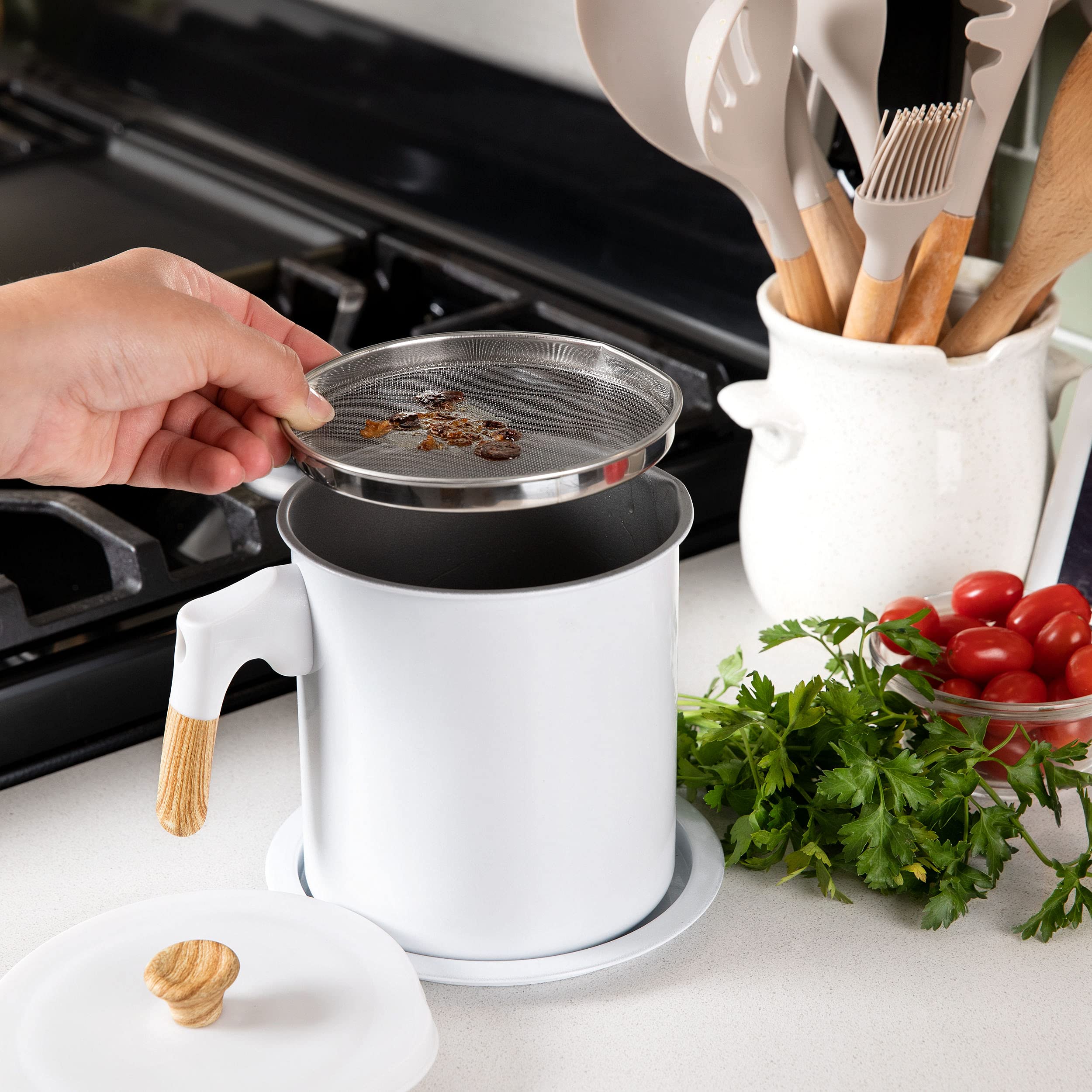 MYMOON HOME non-stick grease container easy cleaning
