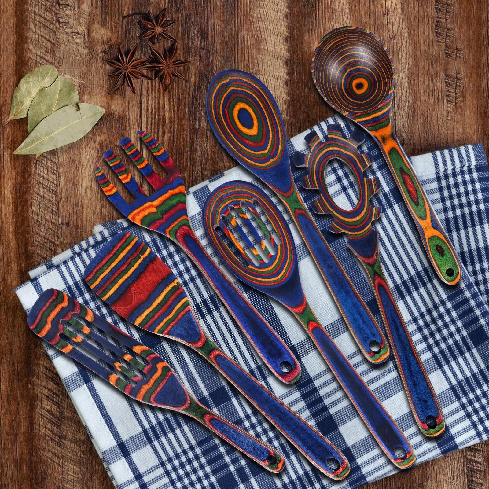 MYRAINBOW utensils on non-stick pan prevent scratches during cooking