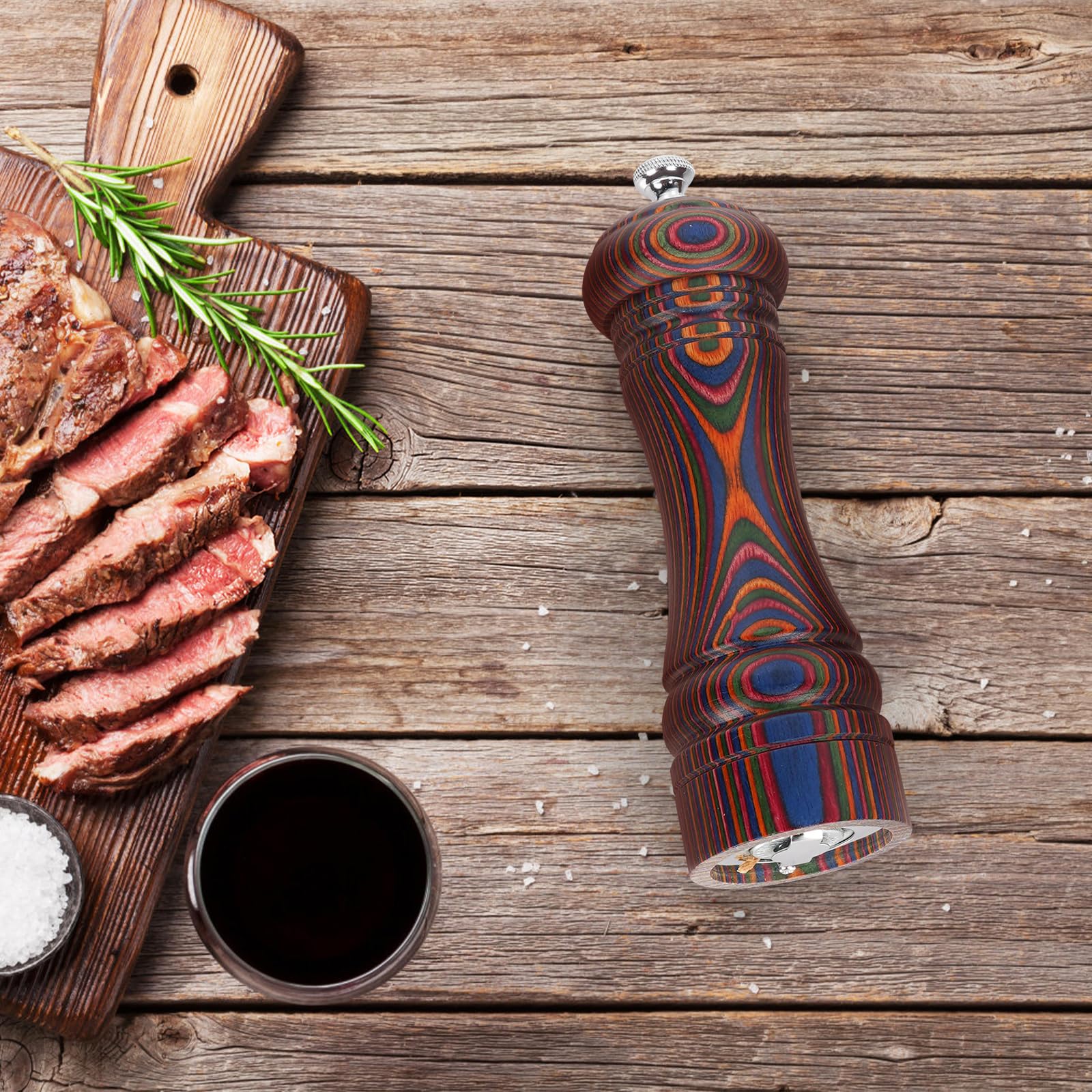 MYRAINBOW pepper mill with ergonomic, durable design for easy grinding
