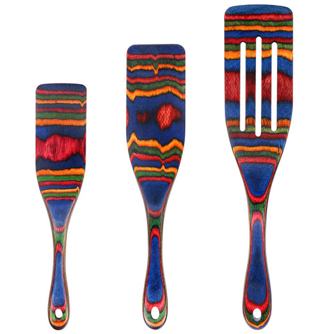 MYRAINBOW spurtle set wooden utensils for versatile cooking and durable performance
