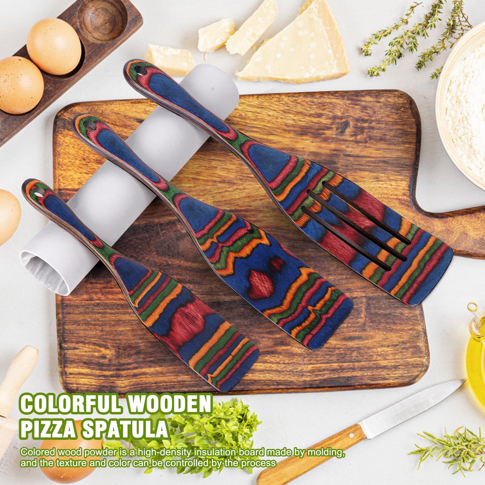 MYRAINBOW spurtle-spoon spatula ideal for gentle stirring on nonstick cookware