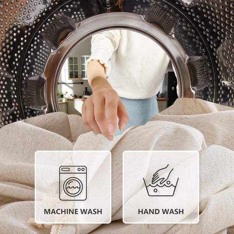 MYSKY HOME easy-care tablecloth that cleans with machine or hand wash
