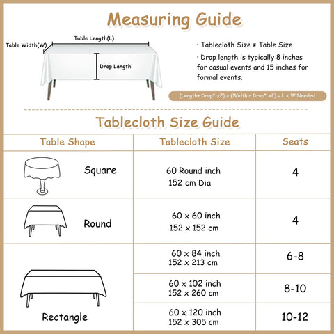 MYSKY HOME versatile indoor-outdoor tablecloth for any gathering