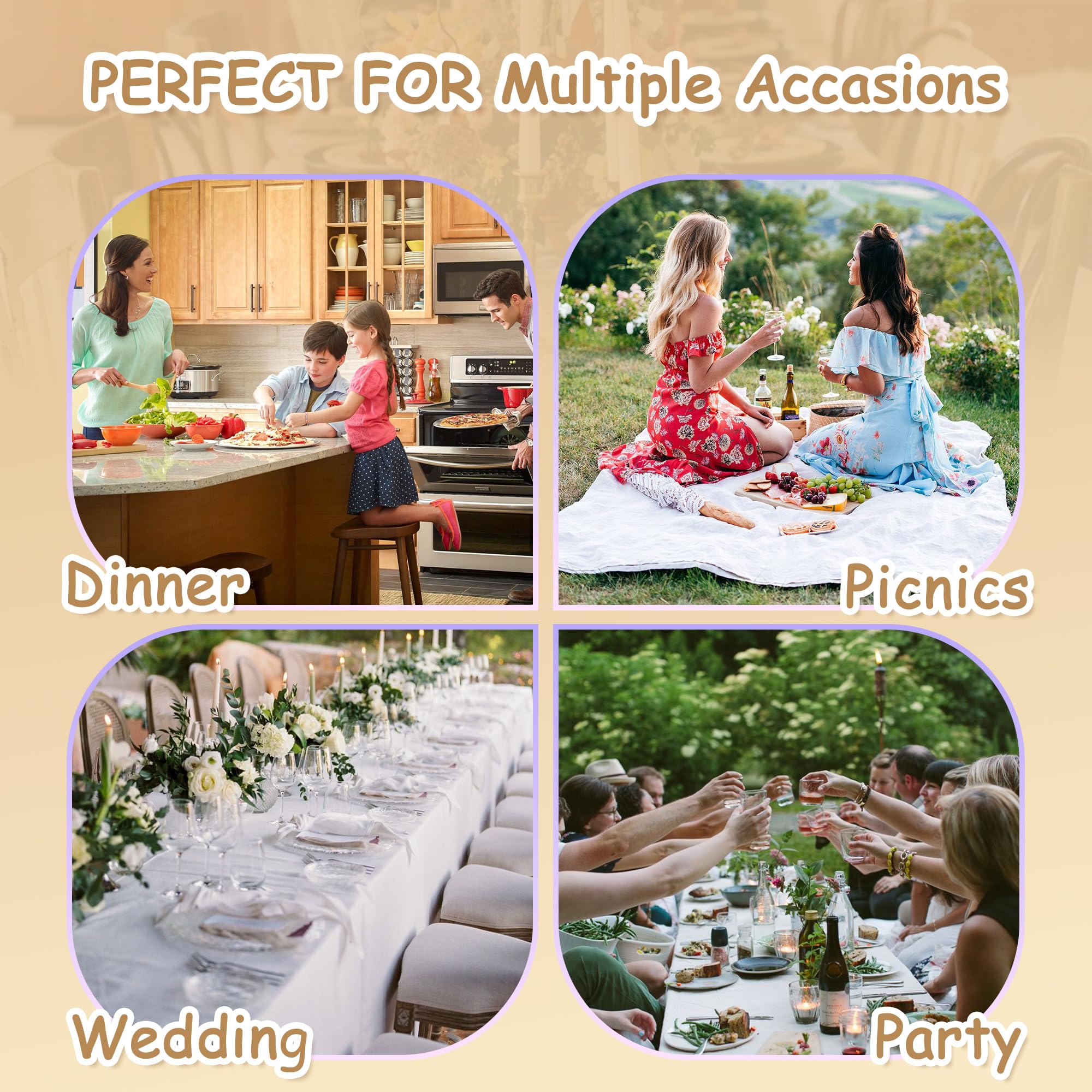 MYSKY HOME kitchen dining table protection for everyday meals