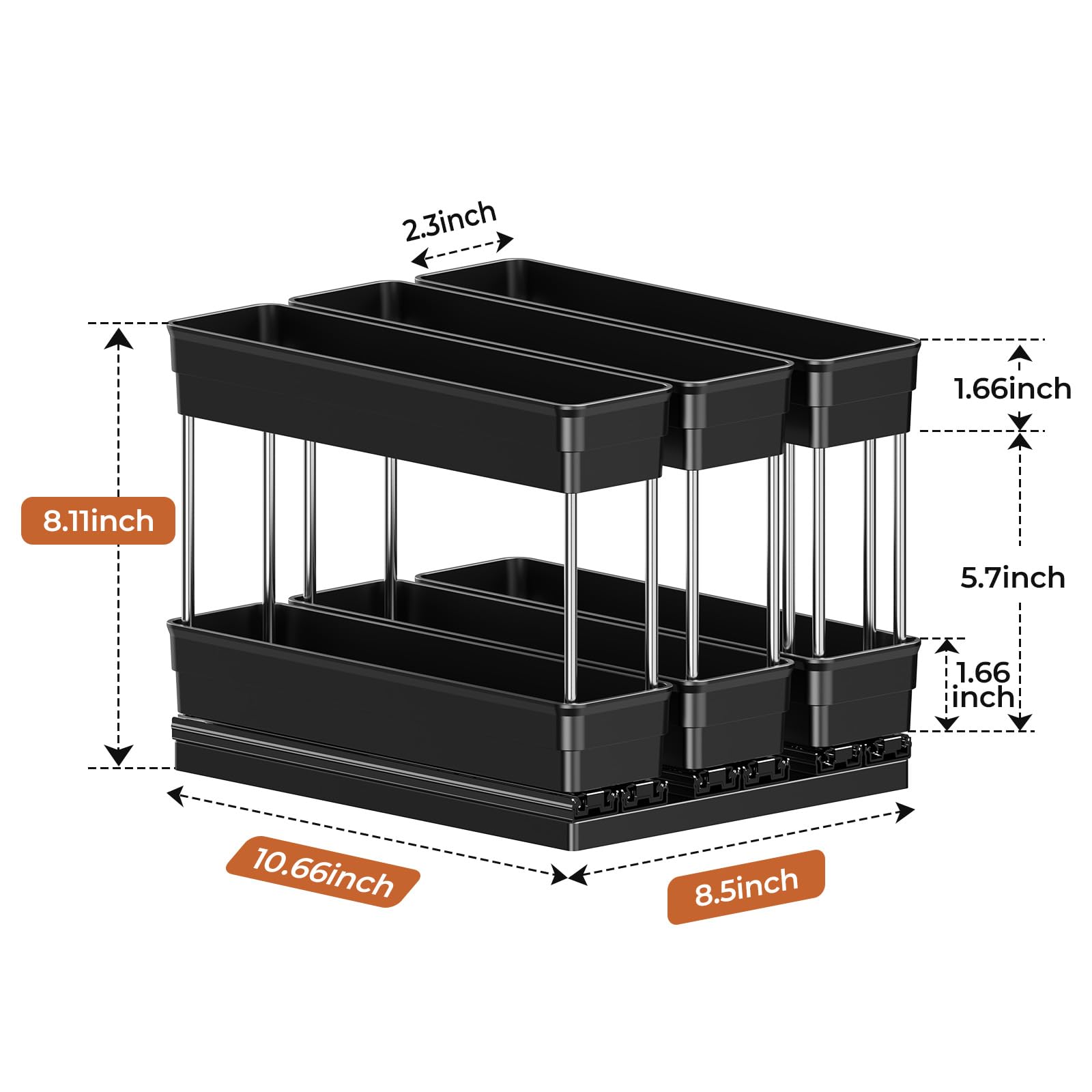 Mystozer pull-out test shows weight-ready rails for heavy spice jars.