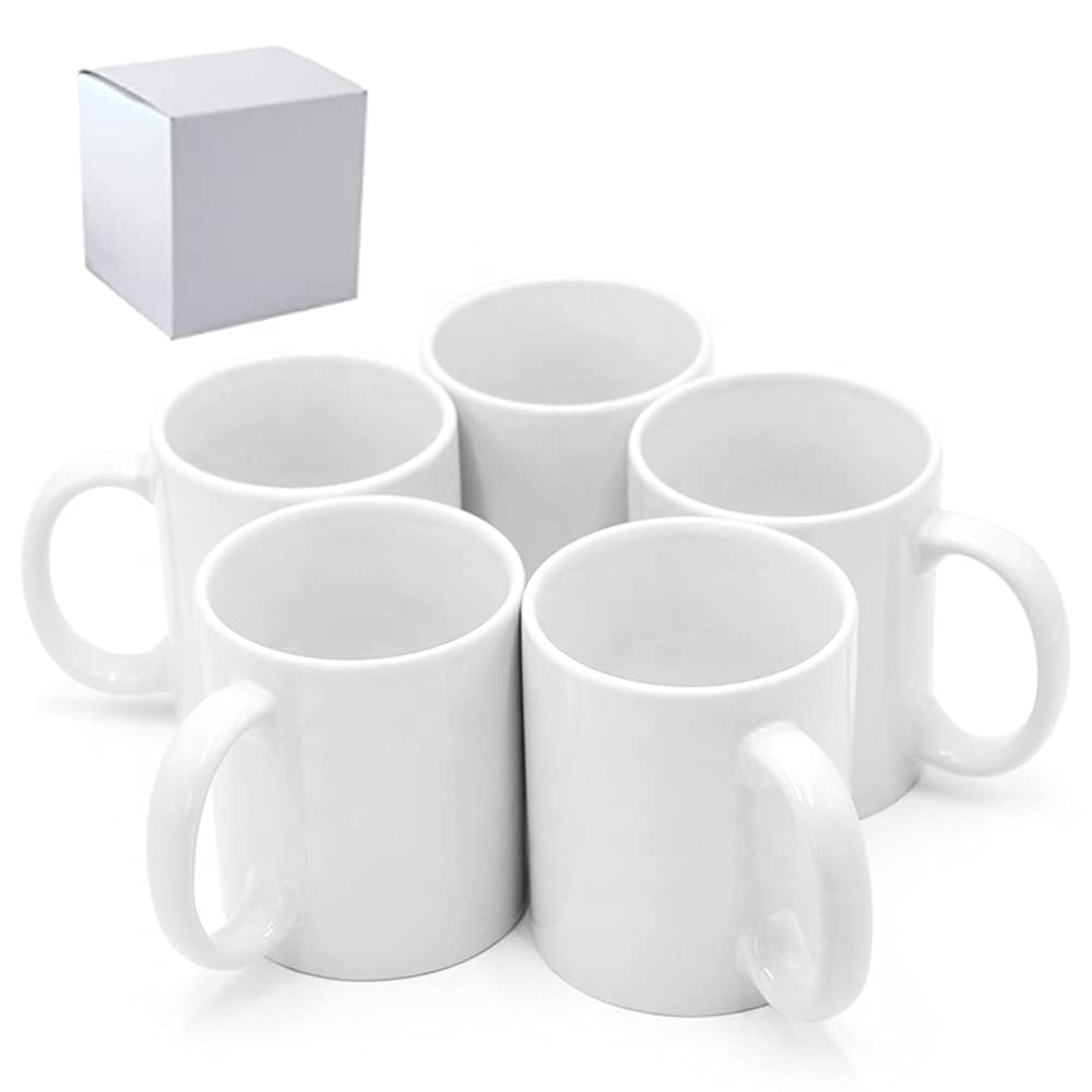 MYSUB 11oz sublimation mug front view ready for designs.