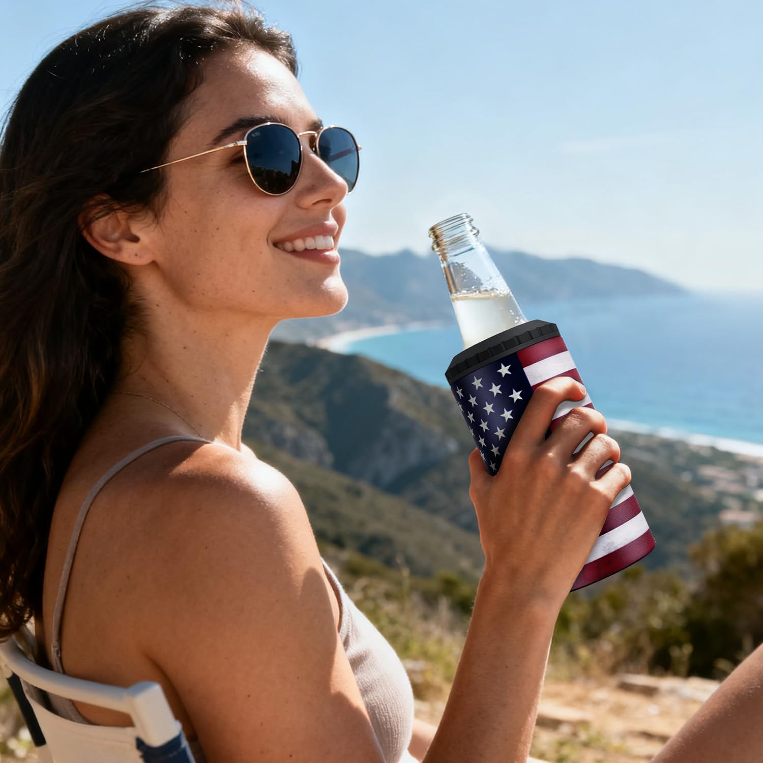 MYTHQUATE 3 in 1 cooler held in hand for everyday carry