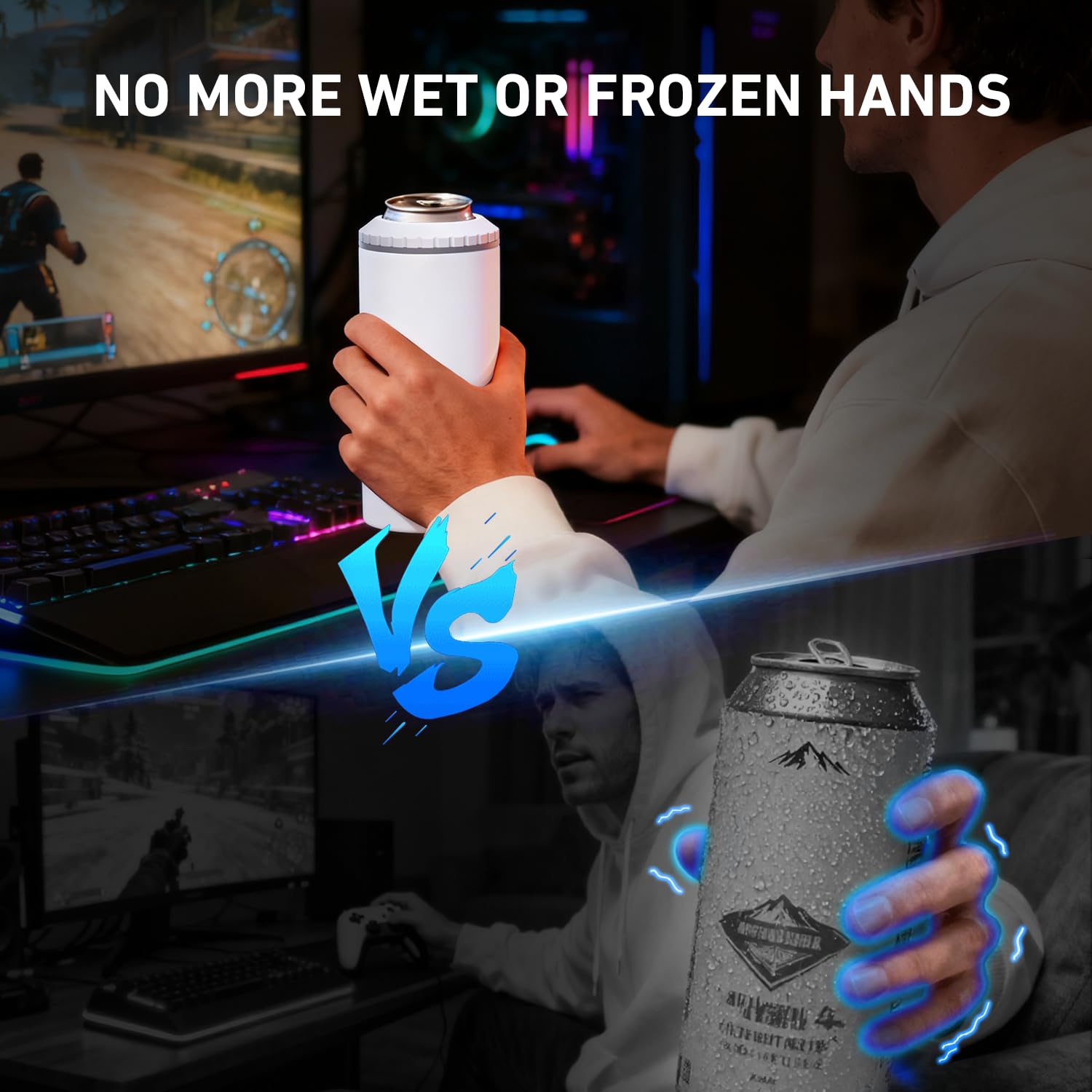 MYTHQUATE double-walled vacuum insulation keeps drinks cold.