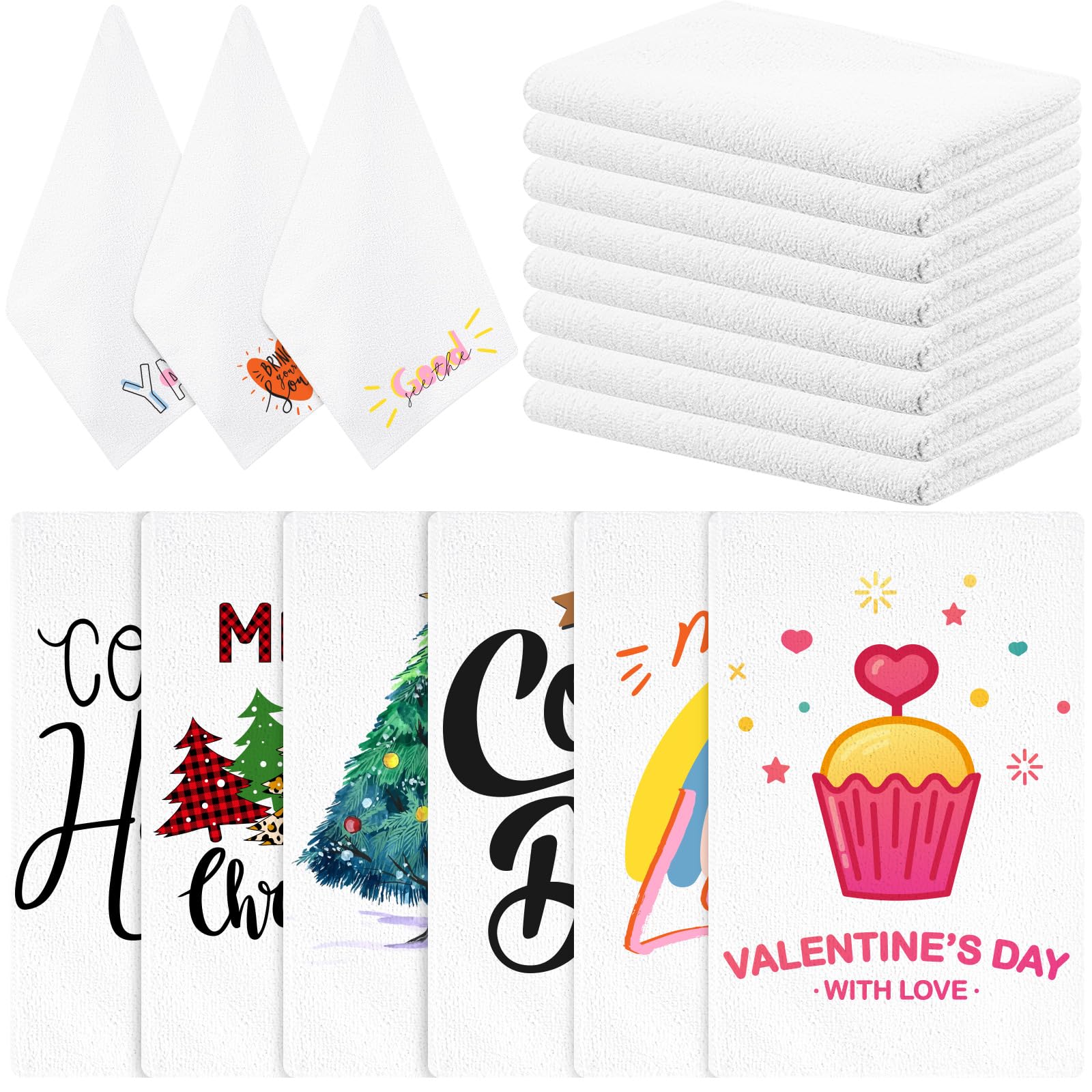 mzfoo sublimation towel blank 16x24 ready for custom prints and fast absorption
