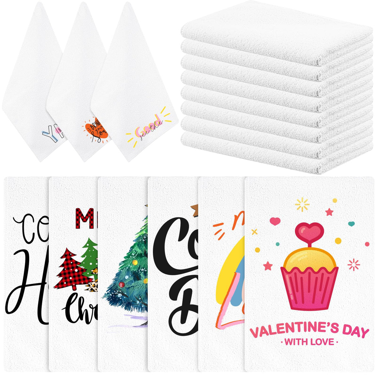 mzfoo sublimation towel blank 16x24 ready for custom prints and fast absorption
