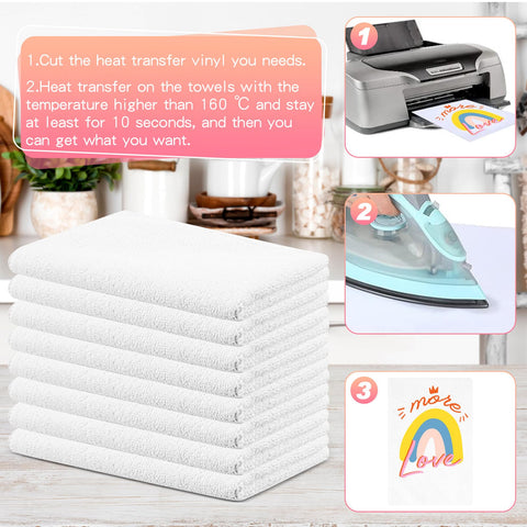 mzfoo white towels maintain a clean canvas for any pattern or color
