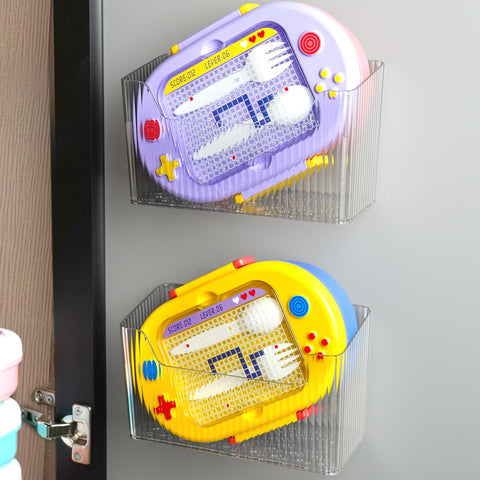 MZYIWUU adhesive hooks enabling tool-free installation on interior surface.