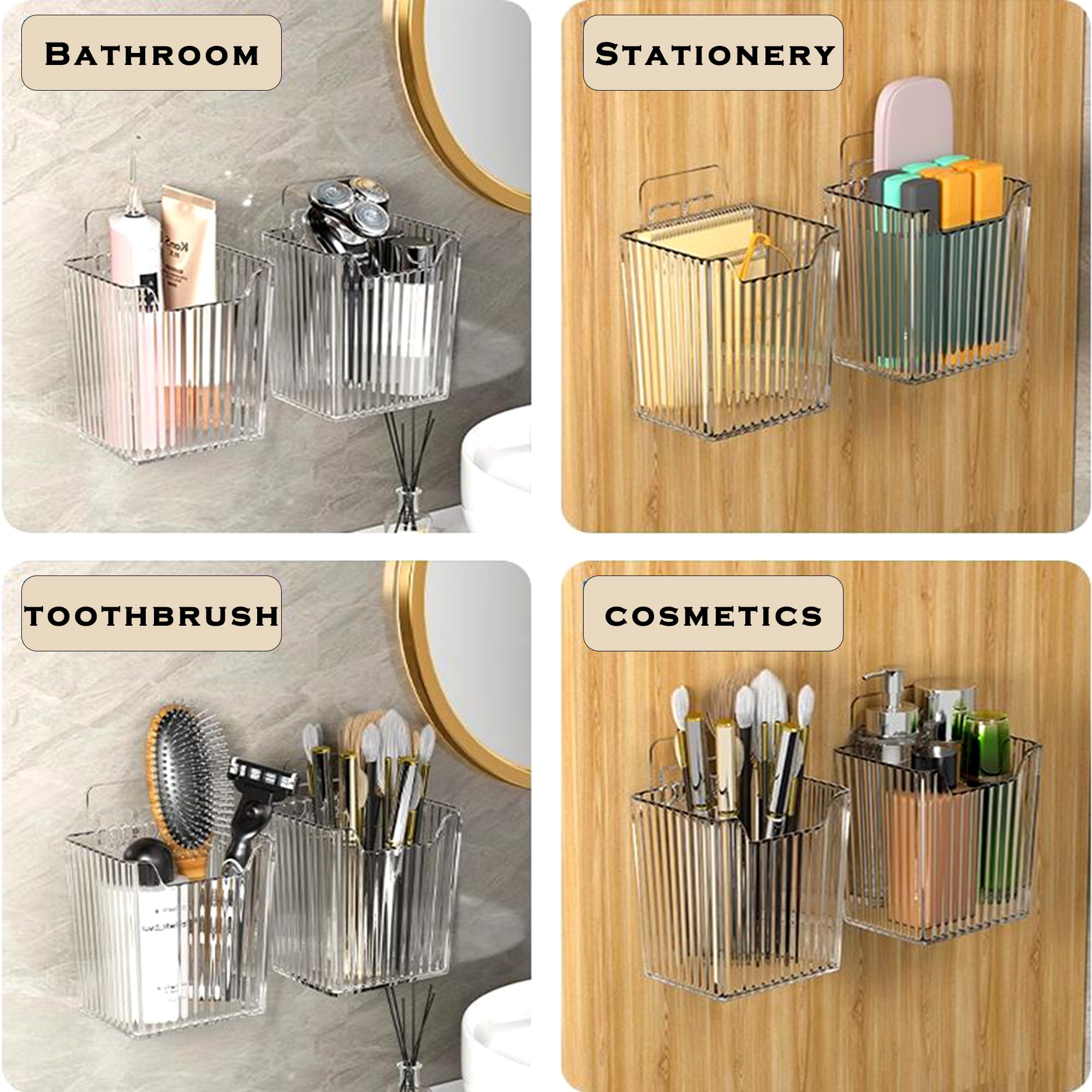 MZYIWUU durable acrylic bins blend with modern decor for cabinet storage.