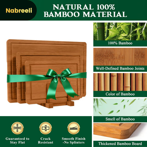 Nabreeli large cutting boards support meat and veggie prep with ease.