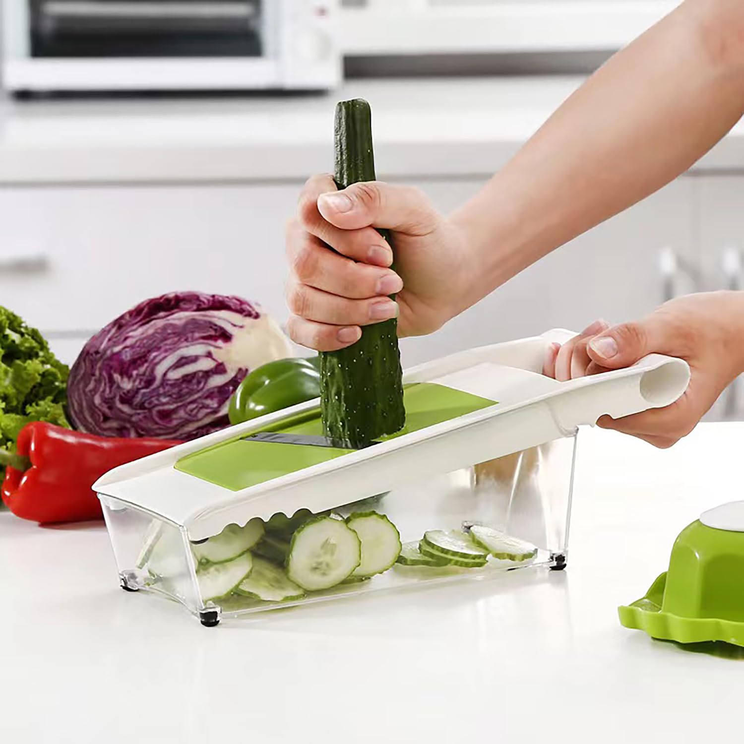 NACOLUS clear container storage keeps prepped produce organized and ready.