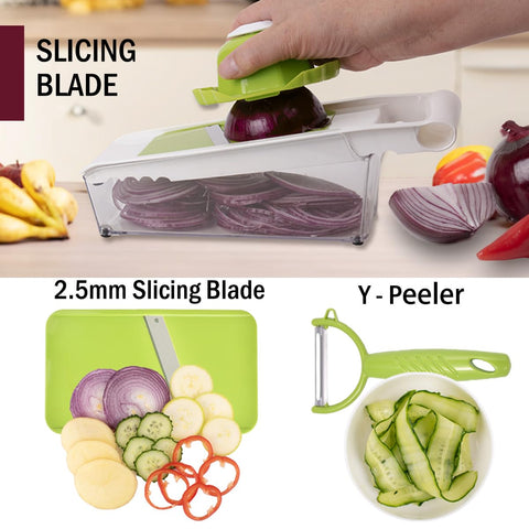 NACOLUS easy-clean vegetable chopper designed for quick blade disassembly and rinse-clean.