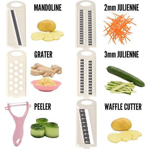 NACOLUS 2mm shredder creates fine texture for salads and garnishes